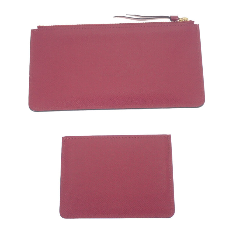 路易威登 LOUIS VUITTON Jeanne M62155 錢包 長夾 Monogram 帆布 紫紅色 女款 男款【中古】【AB級】