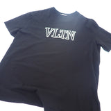 ヴァレンチノ VALENTINO VLTN XL 1V3MG10V8RB_0NO 半袖Tシャツ コットン ブラック メンズ【中古】【Aランク】