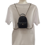 シャネル CHANEL タイムレスクラシック AP3753 リュック・デイパック キャビアスキン ブラック ゴールド金具 レディース【中古】【Aランク】