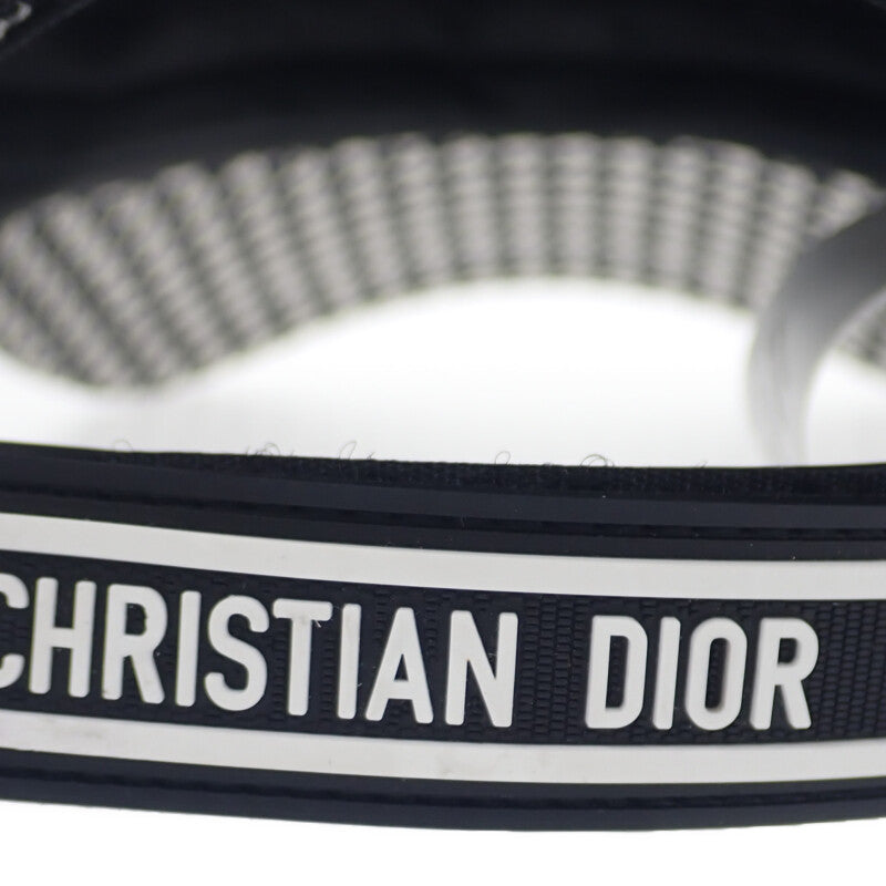 迪奧 Dior 棒球帽 千鳥格紋 25PDP922I120 鴨舌帽 羊毛 尼龍 絲綢 黑白色 57 女士【中古】【A級品】