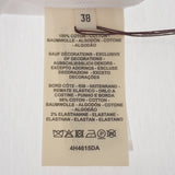 エルメス HERMES Embroidered pocket 刺繍 Hロゴ ポケット Mサイズ 38 H4H4615DA 半袖Tシャツ コットン ホワイト レディース【中古】【SAランク】