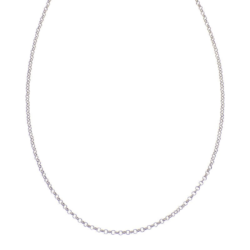 クロムハーツ CHROME HEARTS ロールチェーン 18インチ 2353-304-9001-9100 ネックレス シルバー925 メンズ ユニセックス【中古】【Aランク】