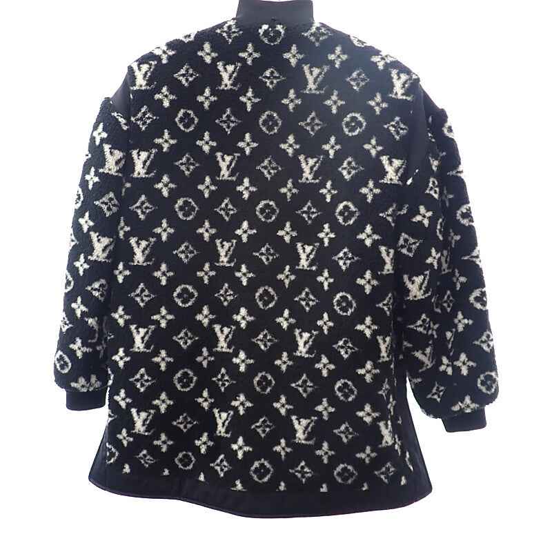 ルイヴィトン LOUIS VUITTON テディ ボンバー ジャケット 34 FQJA12GP1 ダウンジャケット ウール アクリル ブラック レディース【中古】【ABランク】