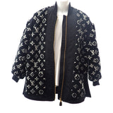 ルイヴィトン LOUIS VUITTON テディ ボンバー ジャケット 34 FQJA12GP1 ダウンジャケット ウール アクリル ブラック レディース【中古】【ABランク】