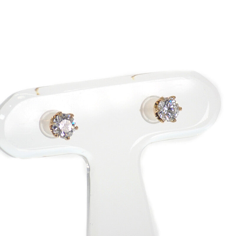 デザインジュエリー ピアス K18イエローゴールド ダイヤモンド レディース【中古】【Aランク】