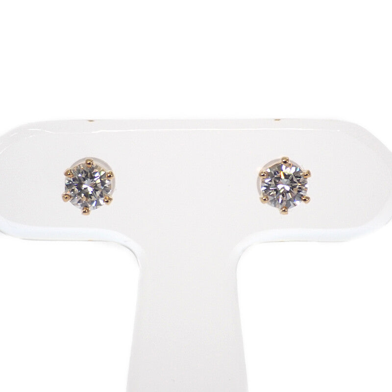 デザインジュエリー スタッドピアス ピアス K18イエローゴールド ダイヤモンド レディース【中古】【Aランク】