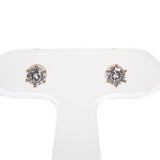 デザインジュエリー スタッドピアス ピアス K18イエローゴールド ダイヤモンド レディース【中古】【Aランク】