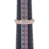 デザインジュエリー パヴェ 13号 リング K18ピンクゴールド ダイヤモンド レディース【中古】【Aランク】