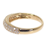 デザインジュエリー パヴェ 11号 リング K18イエローゴールド ダイヤモンド レディース【中古】【Aランク】