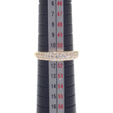 デザインジュエリー パヴェ 11号 リング K18イエローゴールド ダイヤモンド レディース【中古】【Aランク】