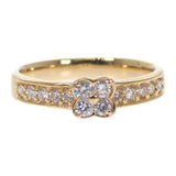 ポンテヴェキオ Ponte Vecchio フラワー 13号 リング K18イエローゴールド ダイヤモンド レディース【中古】【Aランク】