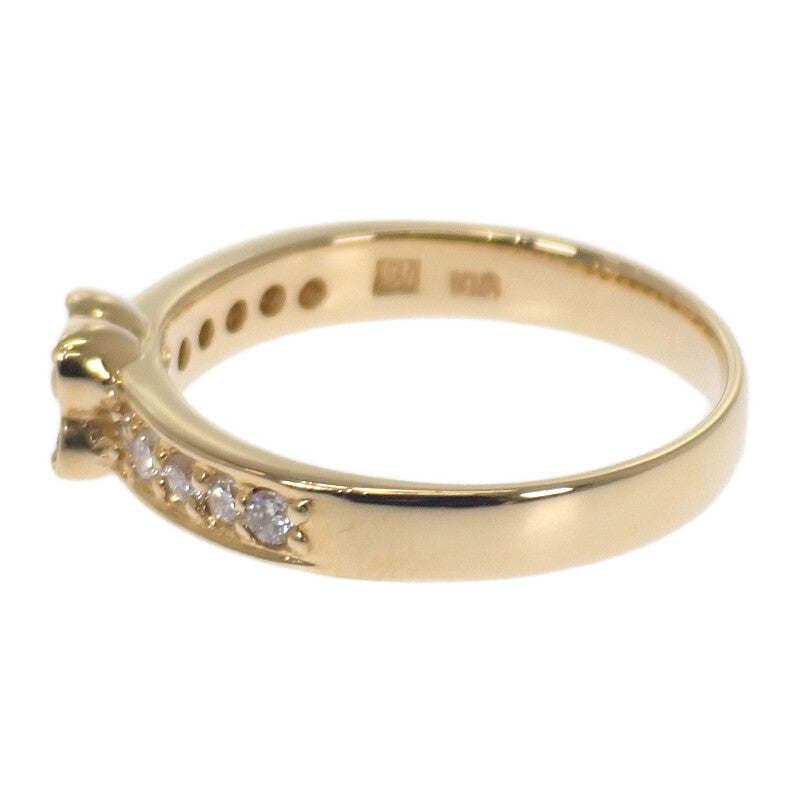 ポンテヴェキオ Ponte Vecchio フラワー 13号 リング K18イエローゴールド ダイヤモンド レディース【中古】【Aランク】