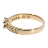 ポンテヴェキオ Ponte Vecchio フラワー 13号 リング K18イエローゴールド ダイヤモンド レディース【中古】【Aランク】