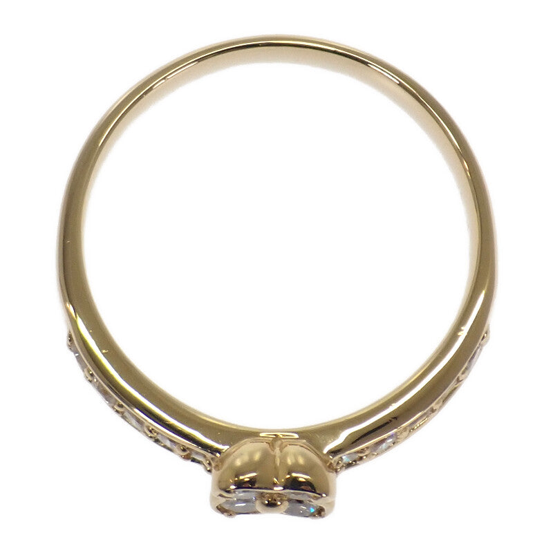 ポンテヴェキオ Ponte Vecchio フラワー 13号 リング K18イエローゴールド ダイヤモンド レディース【中古】【Aランク】