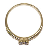 ポンテヴェキオ Ponte Vecchio フラワー 13号 リング K18イエローゴールド ダイヤモンド レディース【中古】【Aランク】