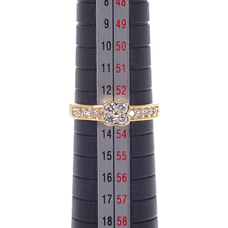 ポンテヴェキオ Ponte Vecchio フラワー 13号 リング K18イエローゴールド ダイヤモンド レディース【中古】【Aランク】