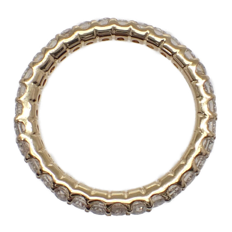 デザインジュエリー フルエタニティ 11号 リング K18イエローゴールド ダイヤモンド レディース【中古】【Aランク】