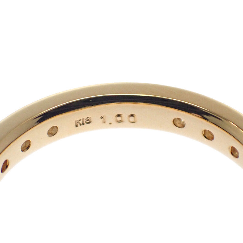 デザインジュエリー フルエタニティ 11号 リング K18イエローゴールド ダイヤモンド レディース【中古】【Aランク】