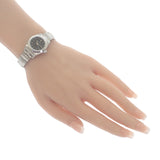 ロレックス ROLEX オイスターパーペチュアル Y番 76080 腕時計 ステンレススチール 自動巻き ブラック文字盤 レディース【中古】【ABランク】