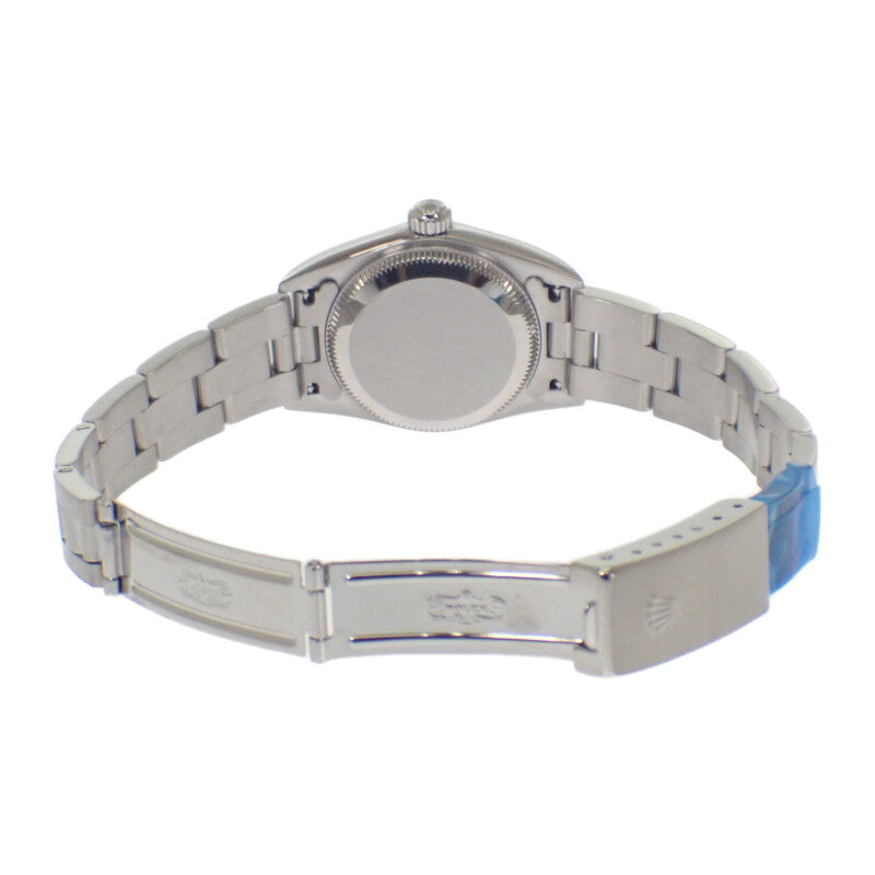 ロレックス ROLEX オイスターパーペチュアル Y番 76080 腕時計 ステンレススチール 自動巻き ブラック文字盤 レディース【中古】【ABランク】