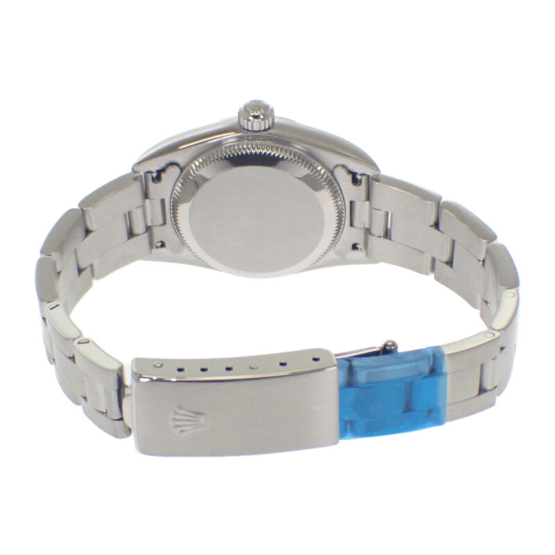 ロレックス ROLEX オイスターパーペチュアル Y番 76080 腕時計 ステンレススチール 自動巻き ブラック文字盤 レディース【中古】【ABランク】