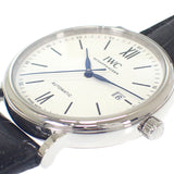 IWC インターナショナルウォッチカンパニー IWC ポートフィノ・オートマティック “150 イヤーズ” 世界2000本限定 IW356519 腕時計 ステンレススチール アリゲーター ホワイト ブラック 自動巻き ホワイト文字盤 シルバー金具 メンズ【中古】【Aランク】