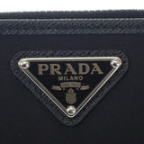 プラダ PRADA Re-Nylon カードケース 2ML049_2DMH_F0002 二つ折り財布 サフィアーノ ブラック シルバー金具 メンズ レディース【中古】【Aランク】