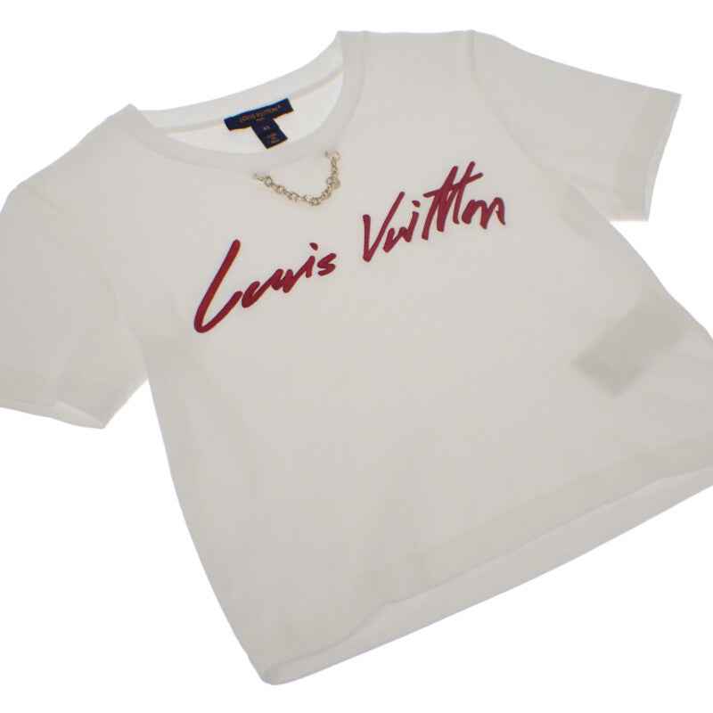 ルイヴィトン LOUIS VUITTON クロップトップ XS 1AHJHR 半袖Tシャツ コットン ホワイト レディース【中古】【Aランク】