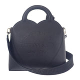 ティファニー TIFFANY&Co. リターントゥ トート 75508038 ショルダーバッグ レザー ブラック シルバー金具 レディース【中古】【Aランク】