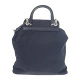 プラダ PRADA ミニバックパック 1BH029 ショルダーバッグ ナイロン サフィアーノ ブラック シルバー金具 レディース【中古】【Aランク】