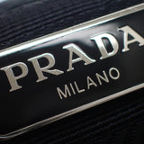 プラダ PRADA ミニバックパック 1BH029 ショルダーバッグ ナイロン サフィアーノ ブラック シルバー金具 レディース【中古】【Aランク】
