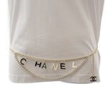 シャネル CHANEL チェーン CC ベルト メタル ゴールド ホワイト ブラック 77 レディース【中古】【Aランク】