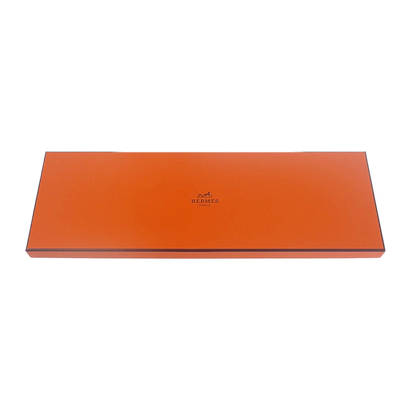 愛馬仕 HERMES 絲綢針織領帶 圓點圖案 H903011T16 領帶 絲綢 海軍藍 男士【中古】【A級品】