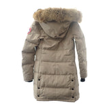 カナダグース CANADA GOOSE マッケンジーパーカ ダウンコート S 2302JL ダウンジャケット ポリエステル タン ベージュ レディース【中古】【ABランク】