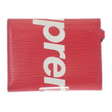 ルイヴィトン LOUIS VUITTON Supreme チェーンコンパクトウォレット M67755 エピ 二つ折り財布 レッド メンズ【中古】【ABランク】