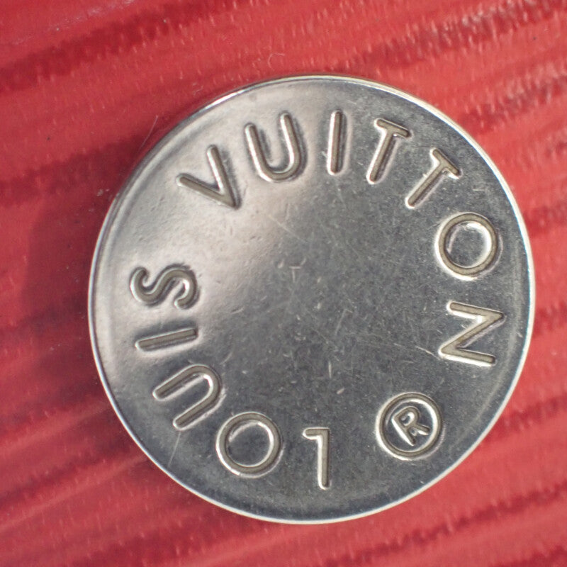 ルイヴィトン LOUIS VUITTON Supreme チェーンコンパクトウォレット M67755 エピ 二つ折り財布 レッド メンズ【中古】【ABランク】