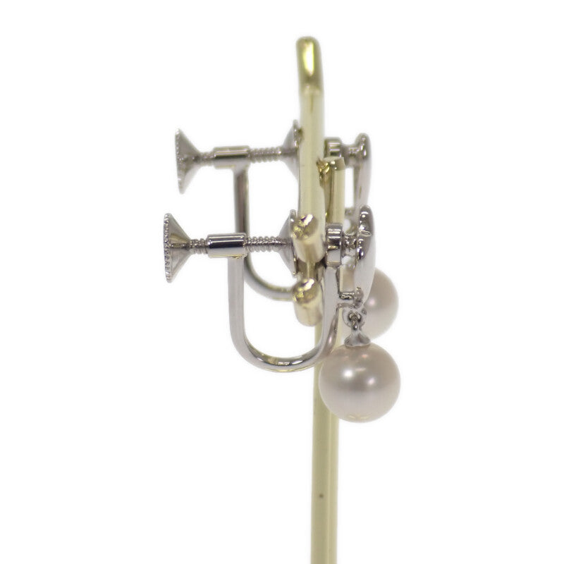 ミキモト MIKIMOTO パール ハート イヤリング シルバー925 シルバー レディース【中古】【Aランク】