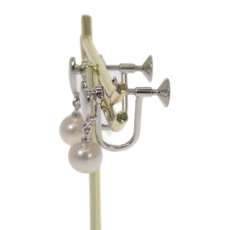 ミキモト MIKIMOTO パール ハート イヤリング シルバー925 シルバー レディース【中古】【Aランク】
