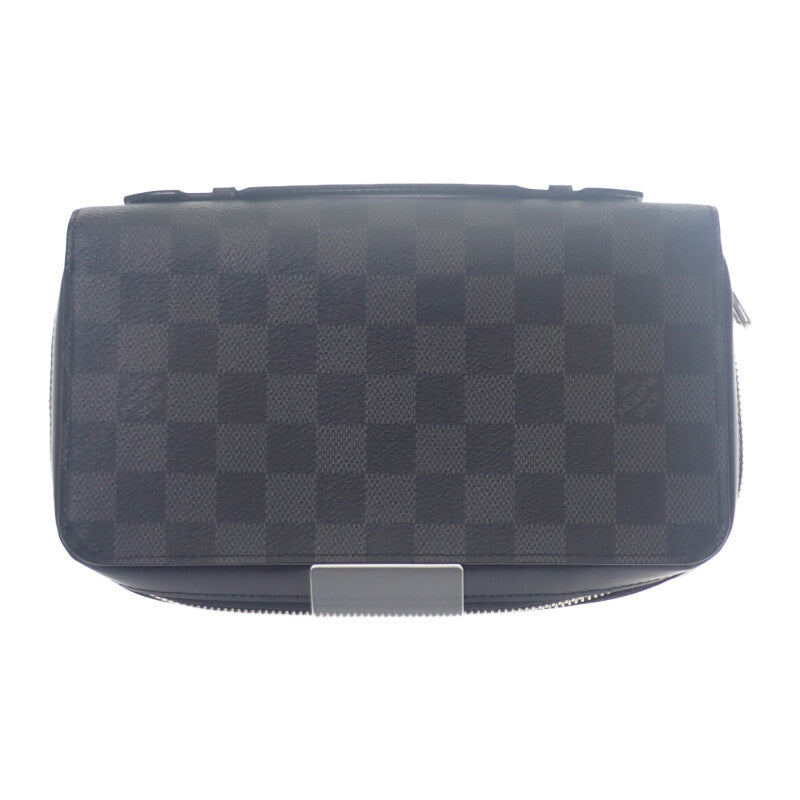 ルイヴィトン LOUIS VUITTON ジッピーXL セカンドバッグ N41503 長財布 ダミエグラフィットキャンバス ブラック シルバー金具 メンズ【中古】【ABランク】