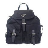 プラダ PRADA バックパック 1BZ811_V44_F0002 リュック・デイパック ナイロン ブラック シルバー金具 レディース【中古】【Aランク】