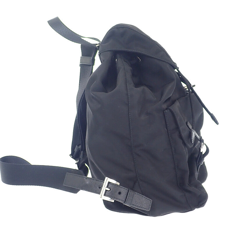 プラダ PRADA バックパック 1BZ811_V44_F0002 リュック・デイパック ナイロン ブラック シルバー金具 レディース【中古】【Aランク】