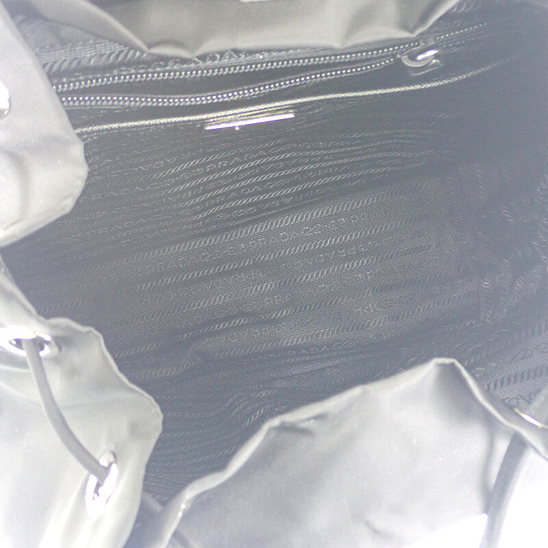 プラダ PRADA バックパック 1BZ811_V44_F0002 リュック・デイパック ナイロン ブラック シルバー金具 レディース【中古】【Aランク】