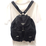 プラダ PRADA バックパック 1BZ811_V44_F0002 リュック・デイパック ナイロン ブラック シルバー金具 レディース【中古】【Aランク】