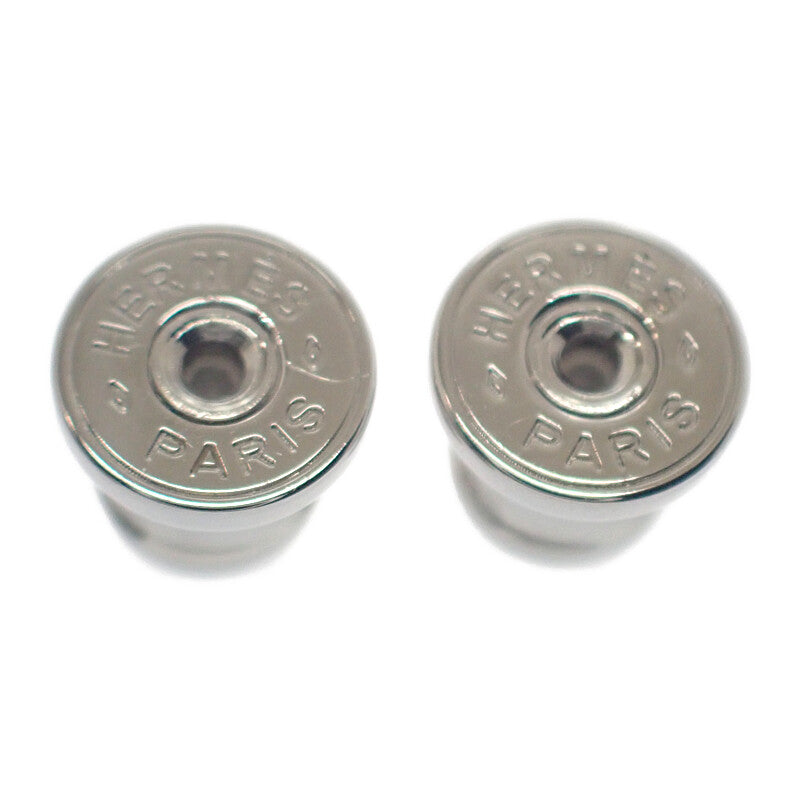 エルメス HERMES Hエキップ H057086FL ピアス バッファローホーン ペールグリーン ピンク キャメル シルバー金具 レディース【中古】【Aランク】