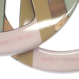 エルメス HERMES Hエキップ H057086FL ピアス バッファローホーン ペールグリーン ピンク キャメル シルバー金具 レディース【中古】【Aランク】