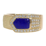 AKコレクション 池田啓子 金澤郁乃 19号 リング K18イエローゴールド ラピスラズリ ダイヤモンド メンズ レディース【中古】【Aランク】