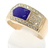 AKコレクション 池田啓子 金澤郁乃 19号 リング K18イエローゴールド ラピスラズリ ダイヤモンド メンズ レディース【中古】【Aランク】