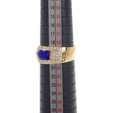 AKコレクション 池田啓子 金澤郁乃 19号 リング K18イエローゴールド ラピスラズリ ダイヤモンド メンズ レディース【中古】【Aランク】