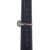 ミキモト MIKIMOTO 翡翠リング Jade 13号 リング Pt950プラチナ シルバー グリーン 翡翠 ダイヤモンド レディース【中古】【Aランク】
