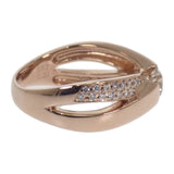 デザインジュエリー 18号 リング K18ピンクゴールド ダイヤモンド レディース【中古】【Aランク】